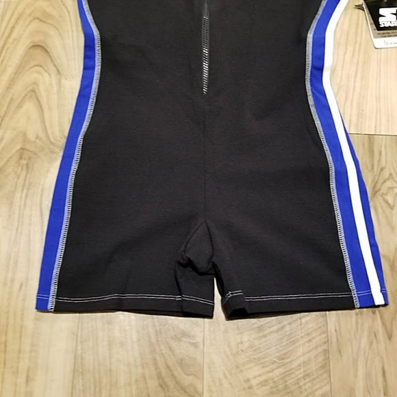 NOS Vintage STARTER Short Bodysuit Womens L 1 Piece Activewear Fitness Workout - Picture 3 of 12